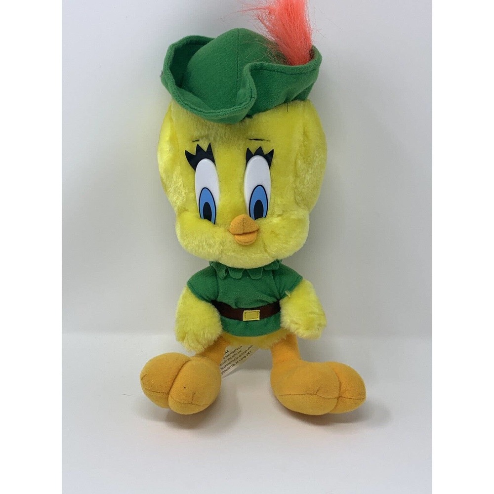 Tweety Bird Plush Vintage Robin Hood Peter Pan Warner Bros 1997 Looney Tunes 13"